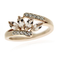 Anello in argento con Morganite