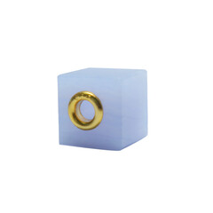 Ciondolo in argento con Calcedonio Blu