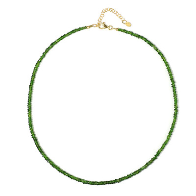 Collana in argento con Diopside Russo