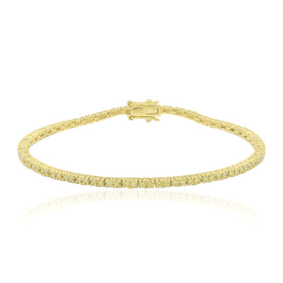 Bracciale in oro con Diamante Giallo Canarino SI1 (Annette)