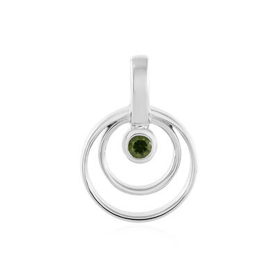 Ciondolo in argento con ZirconeVerde (MONOSONO COLLECTION)