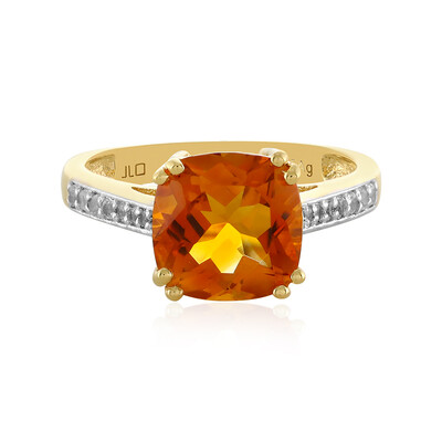 Anello in argento con Citrino Madeira