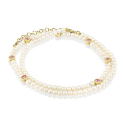 Bracciale in oro con Zaffiro Rosa di Tuléar (Michelle Albala)