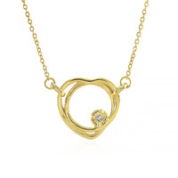 Collana in argento con Diamante I4 (J)