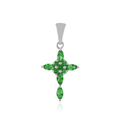Ciondolo in argento con Tsavorite