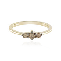 Anello in oro con Diamante Champagne SI2
