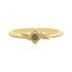 Anello in argento con Diamante Champagne I3