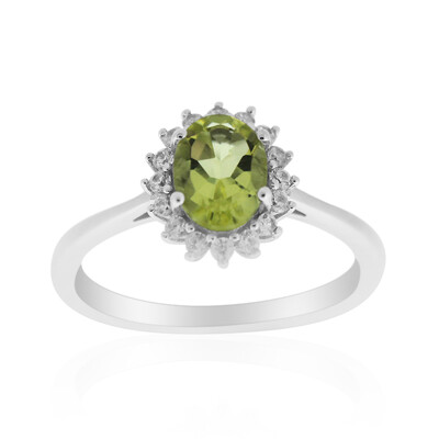 Anello in argento con Quarzo Ouro Verde
