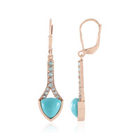 Orecchini in argento con Turchese Sleeping Beauty (KM by Juwelo)