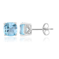 Orecchini in argento con Topazio Blu Cielo