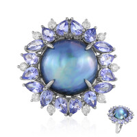 Anello in oro con Perla Mabe (TPC)
