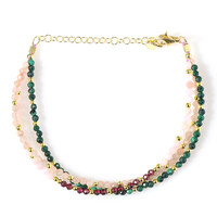 Bracciale in argento con Granato Mozambico (Riya)