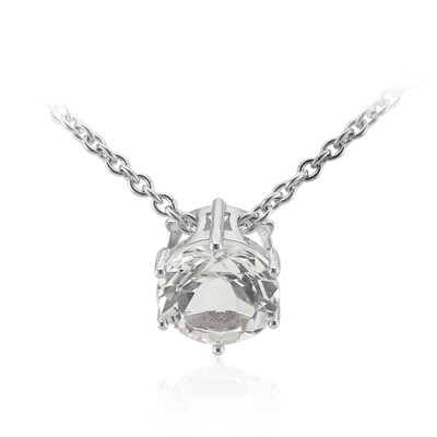 Collana in argento con Topazio Bianco
