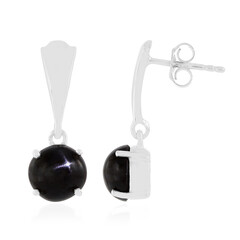 Orecchini in argento con Diopside Stellato d'India