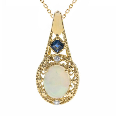 Collana in oro con Opale di Welo AAA