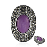 Anello in argento con Fosfosiderite (Annette classic)