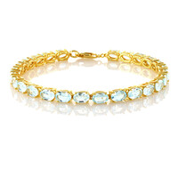 Bracciale in argento con Topazio Blu Cielo