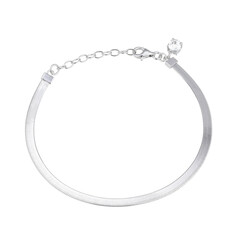 Bracciale in argento con Topazio Bianco