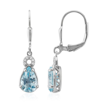 Orecchini in argento con Topazio Blu Cielo