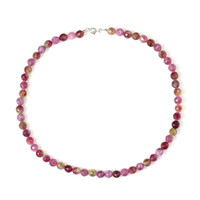 Collana in argento con Quarzo Anguria