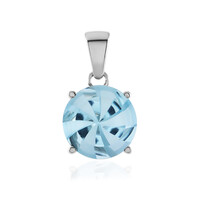 Ciondolo in argento con Topazio Blu Cielo