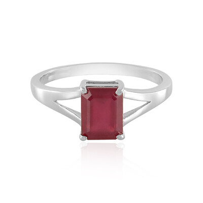 Anello in argento con Rubino del Madagascar