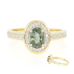 Anello in oro con Zaffiro (non riscaldato) (AMAYANI)