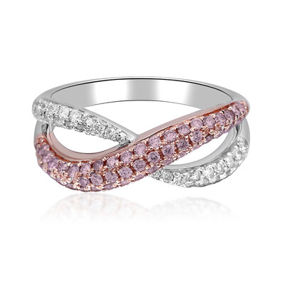 Anello in oro con Diamante Rosa I1 (CIRARI)