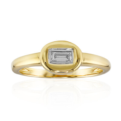 Anello in oro con Diamante IF (D) (Annette)