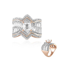 Anello in argento con Topazio Bianco