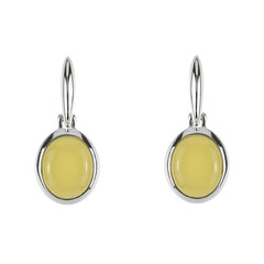 Orecchini in argento con Ambra Baltica