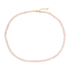 Collana in argento con Quarzo Rosa