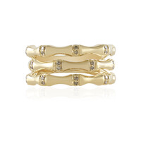 Anello in oro con Diamante Champagne I2 (de Melo)
