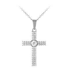 Collana in argento con Topazio Bianco