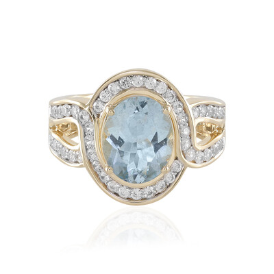 Anello in oro con Acquamarina AAA (SUHANA)