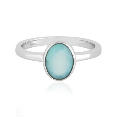 Anello in argento con Opale Paraiba