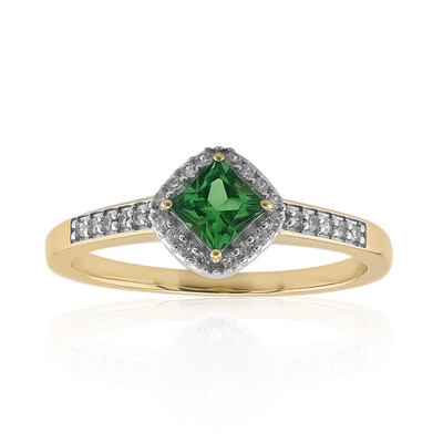 Anello in oro con Tsavorite AAA del Kenia