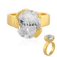 Anello in argento con Quarzo Bianco