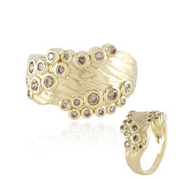 Anello in oro con Diamante Champagne I2 (de Melo)