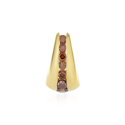 Ciondolo in argento con Diamante Rosso I2