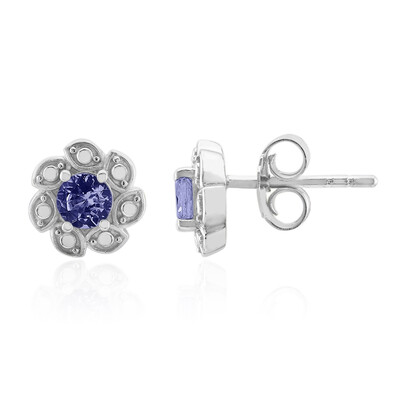 Orecchini in argento con Tanzanite (non riscaldata)