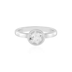 Anello in argento con Topazio Bianco