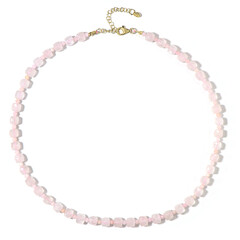 Collana in argento con Quarzo Rosa