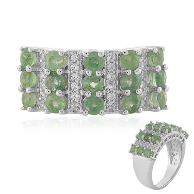 Anello in argento con Cianite Menta