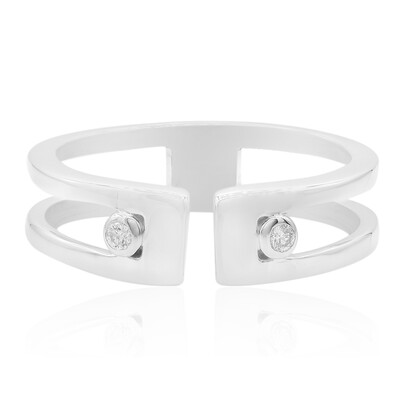 Anello in argento con Diamante I1 (G) (Annette)