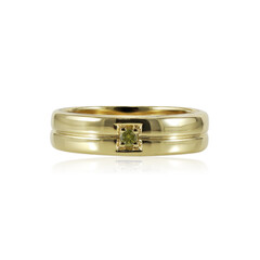 Anello in argento con Diamante Giallo I1