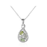 Collana in argento con Ametista Verde