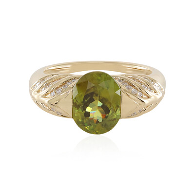 Anello in oro con Sfene (de Melo)