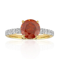 Anello in oro con Sfalerite