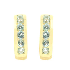 Orecchini in oro con Tormalina Paraiba Nigeriana